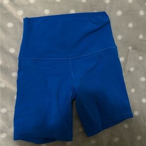 Lululemon Align Biker Shorts 6’ Electric Blue